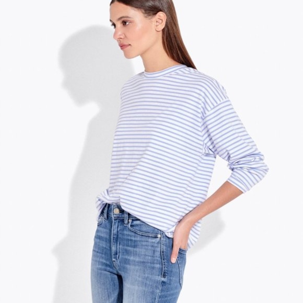 AYR French Fry Long Sleeve Tee in Hydrangea